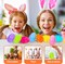 400Pcs 2.36inch Colorful Easter Plastic Eggs for Kids Egg Hunt Basket Bag Empty Stuffers Fillers with 4pcs Cute Non Woven Bags, Toys Filling Treats and Easter Theme Party Supplies Favor